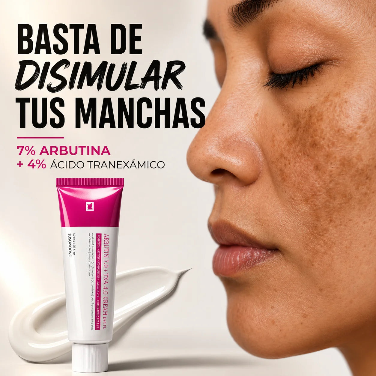 Crema Arbutin 7% + Ácido Tranexámico 4%