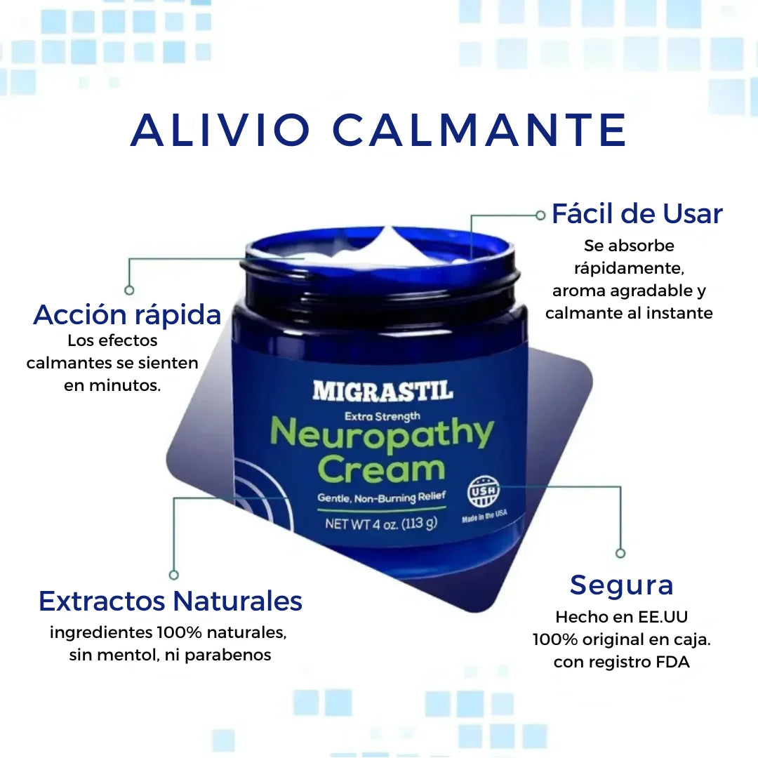 Calma el hormigueo y entumecimiento - Actúa sobre los nervios afectados