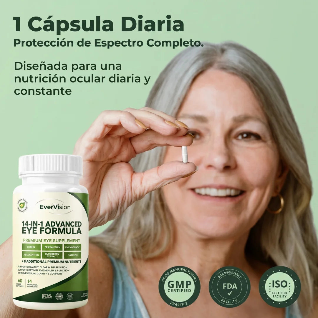 Fórmula avanzada para el cuidado de los ojos - 14 en 1